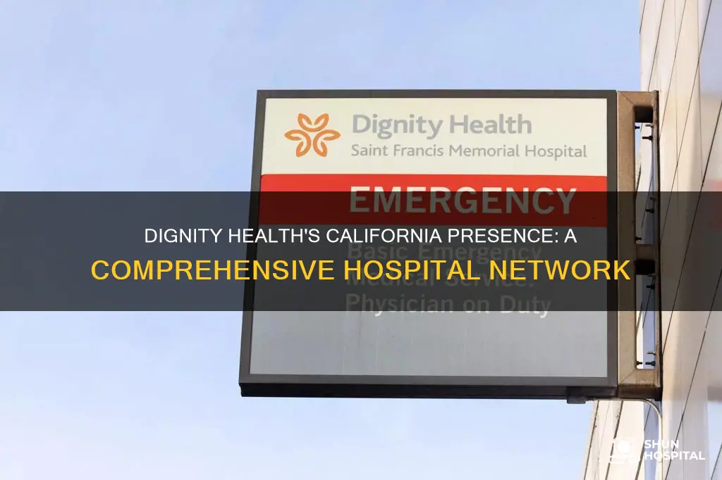 how many dignity health hospitals in california