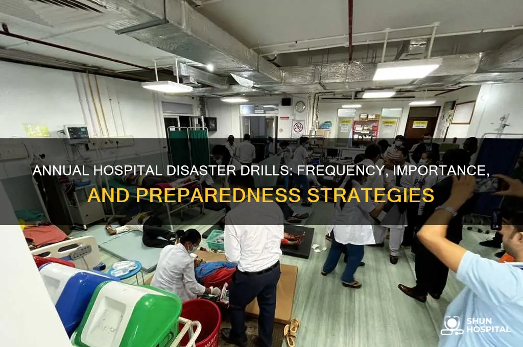 how many disaster drill a hospital holds each year