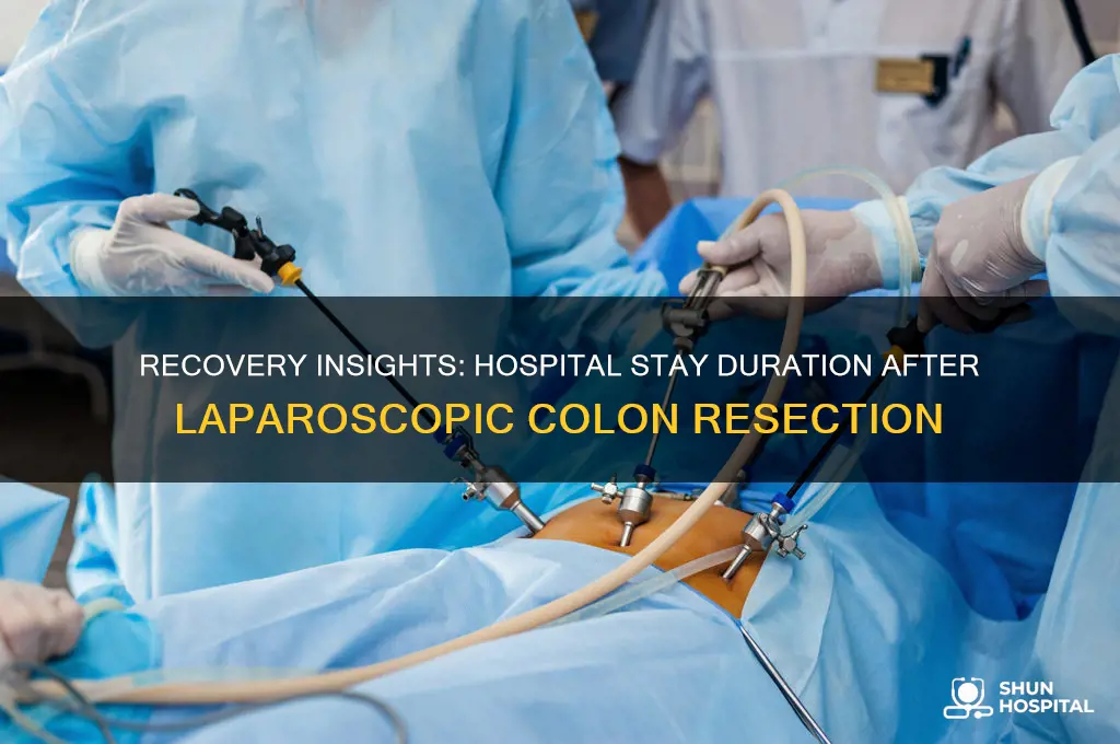how many does in hospital after laproscopic colon resection