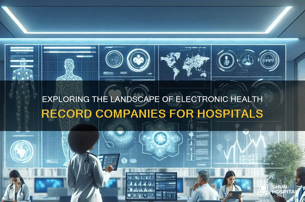 how many electronic health recirds companies are there hospital