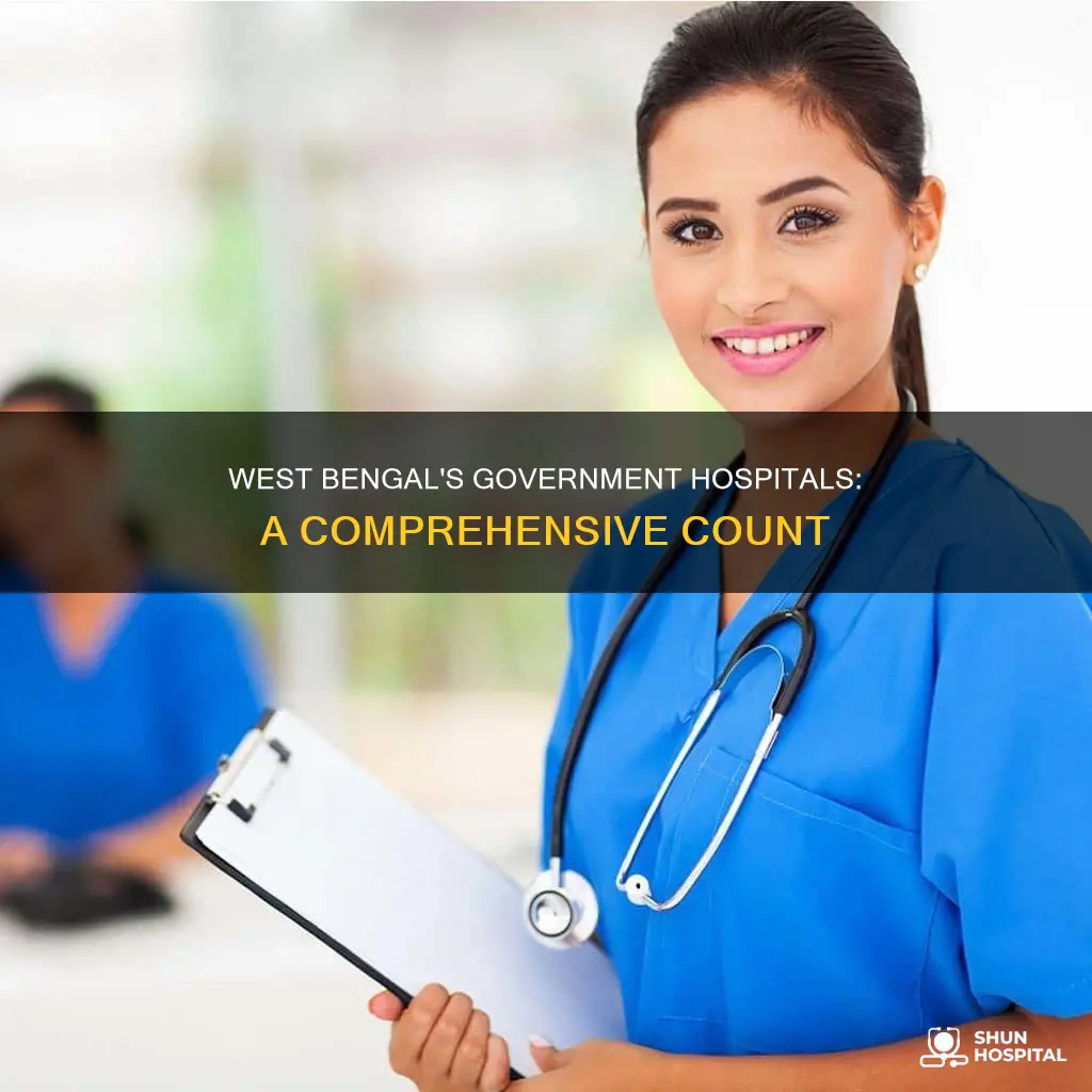 how many government hospital in west bengal