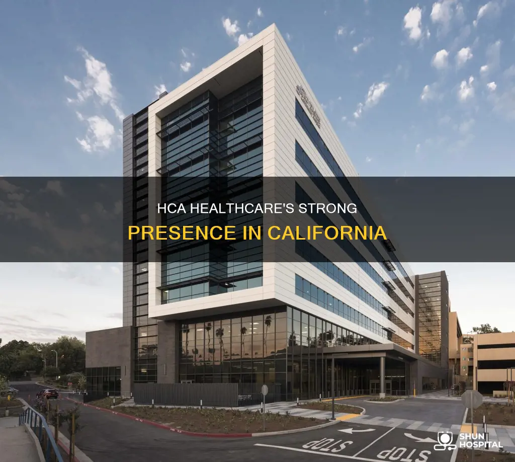 how many hca hospitals are in california