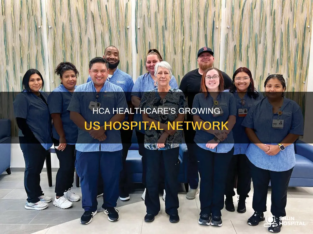how many hca hospitals in the us