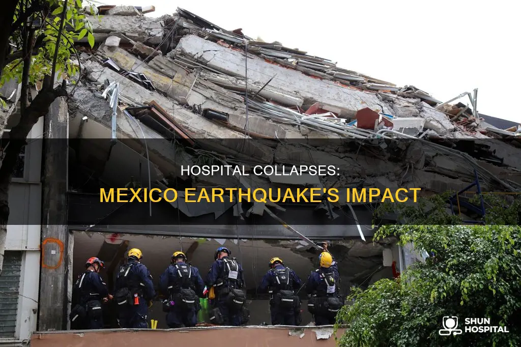 how many hospital collapsed during mexico earthquake