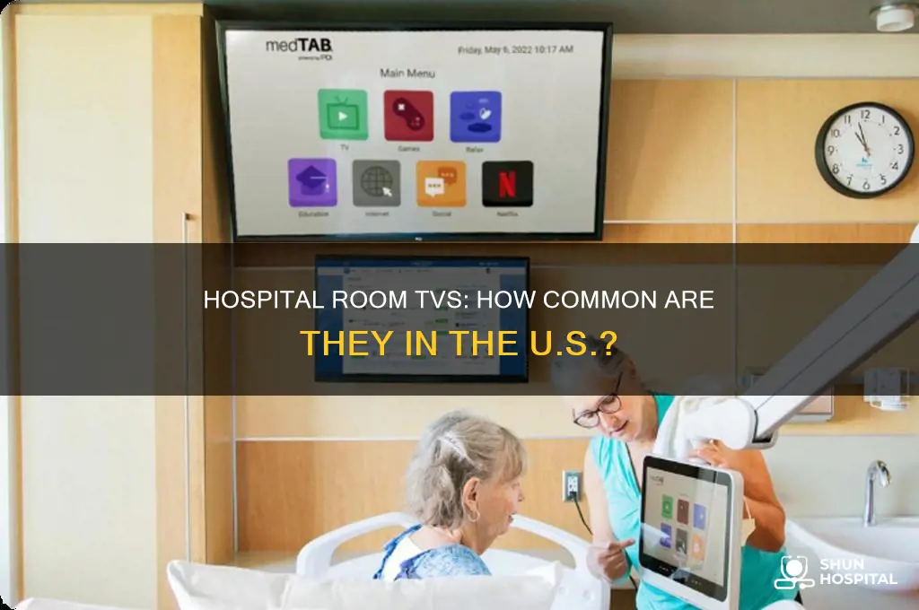 how many hospital rooms have tv in teh us