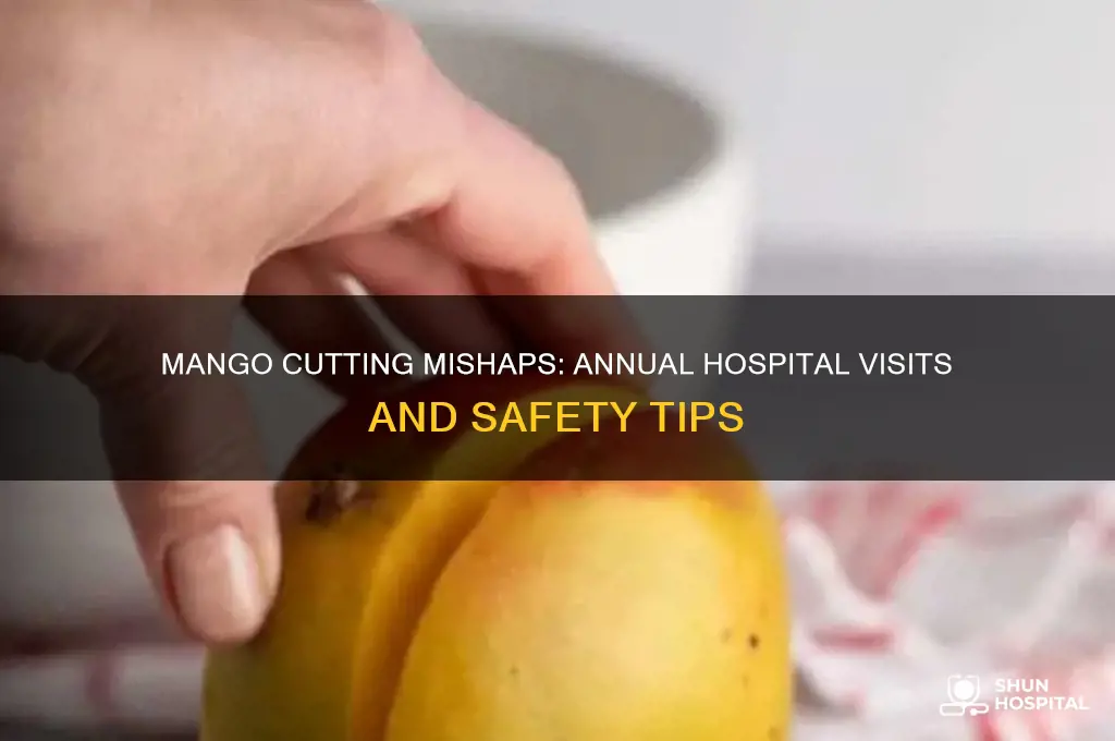 how many hospital trips for cutting mangoes a year
