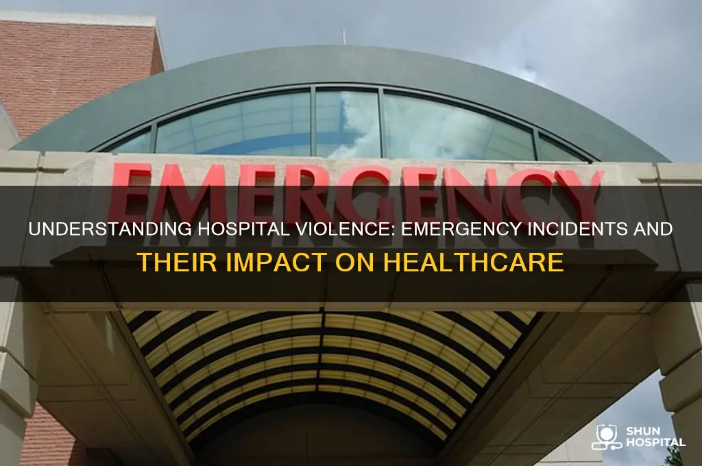 how many hospital violent emergency
