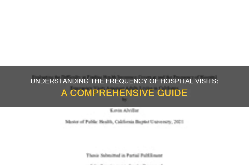 how many hospital visist
