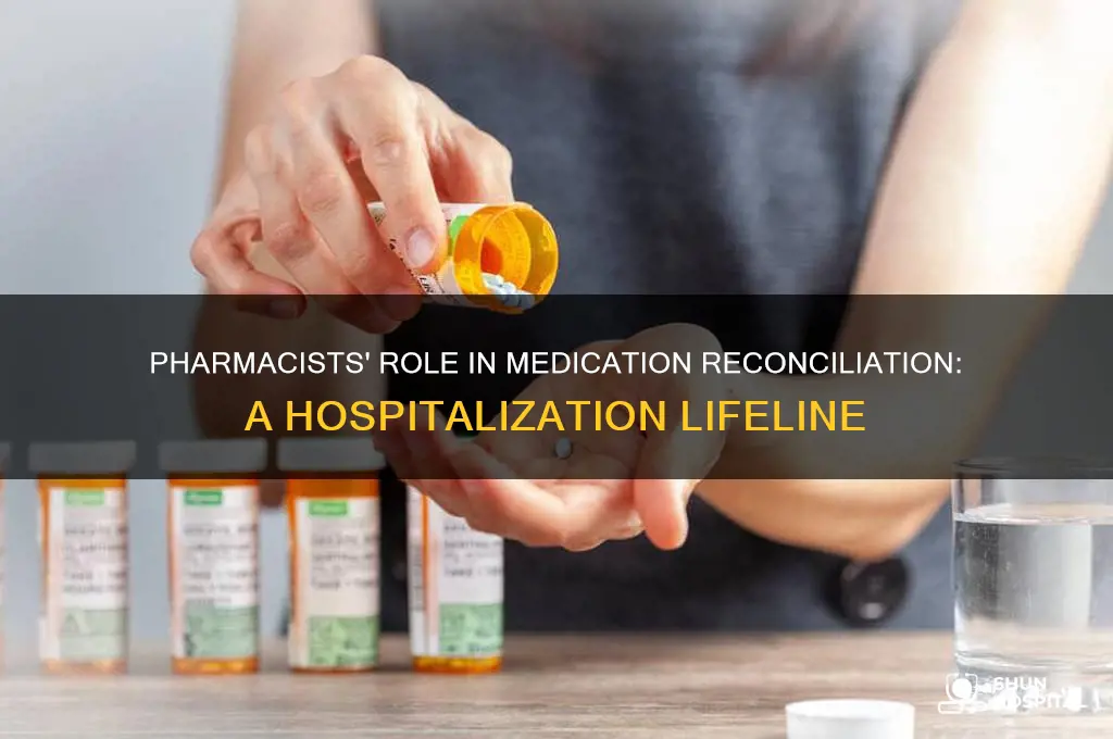 how many hospitalize rely on pharmacist for medication reconciliation