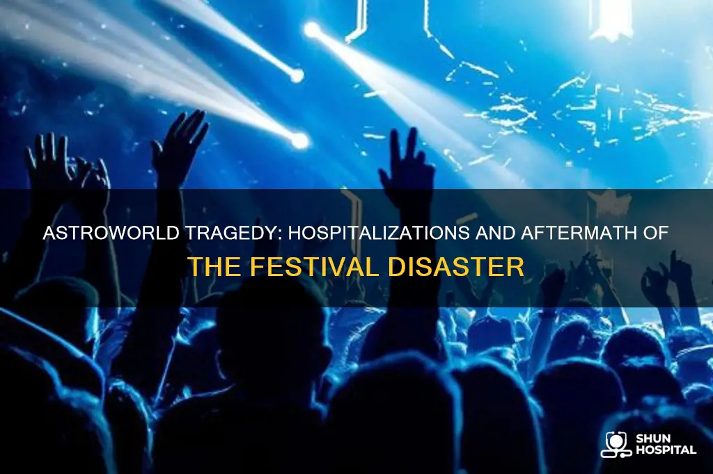 how many hospitalized after astroworld