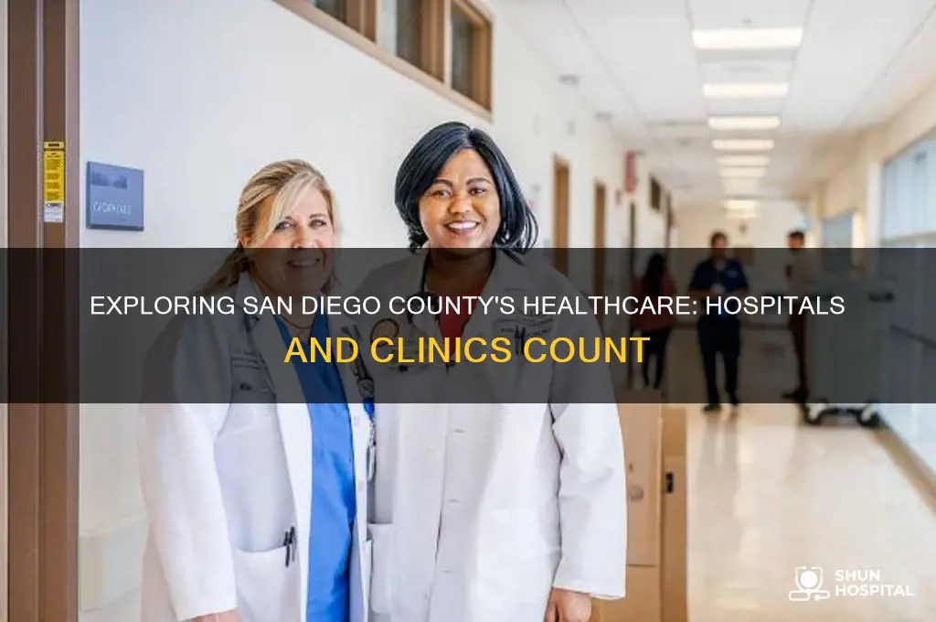how many hospitals and clinics in san diego county