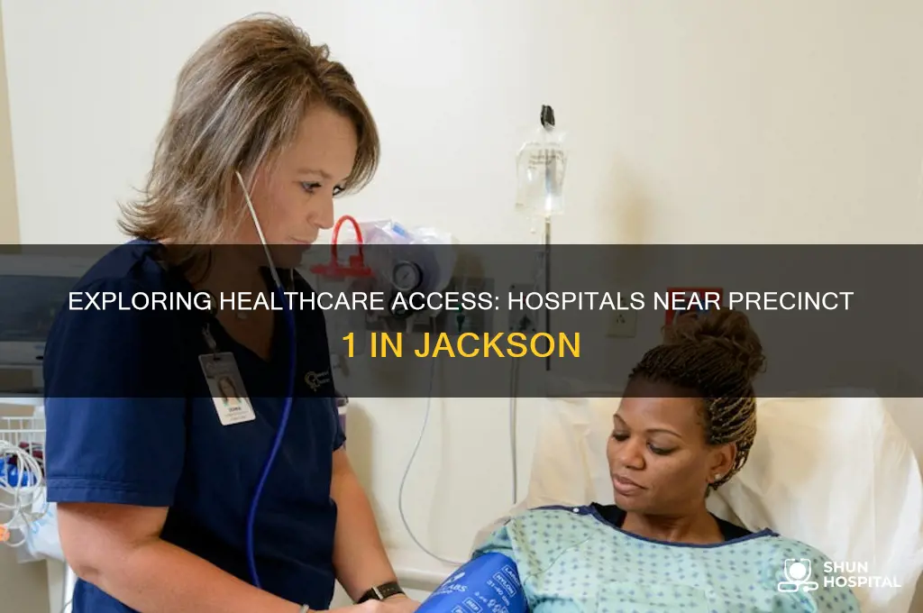 how many hospitals are around precinct 1 in jackson