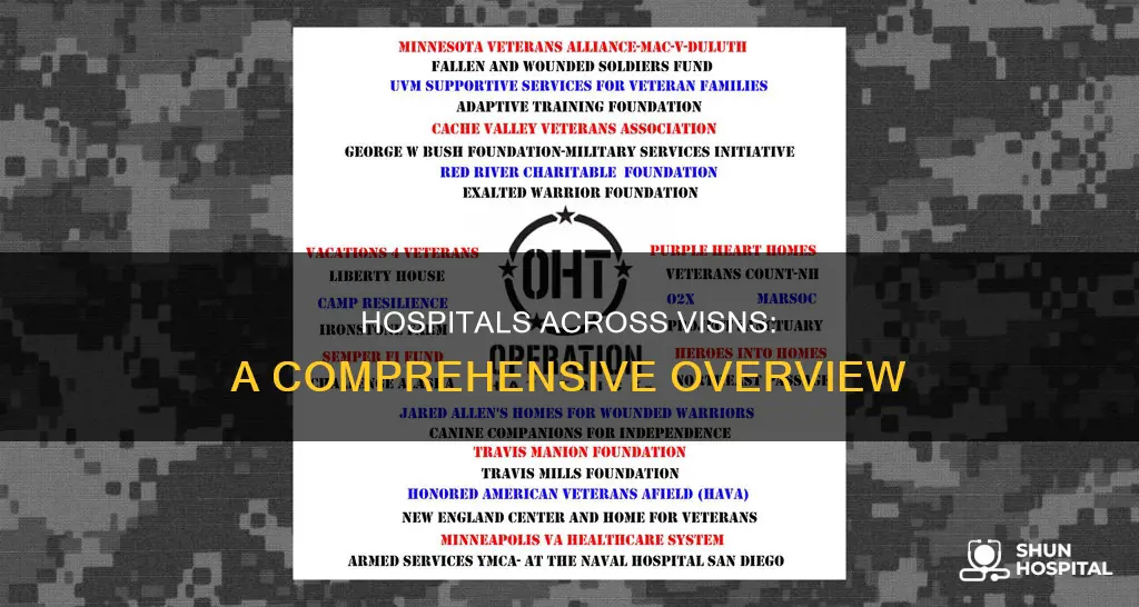how many hospitals are in each visn