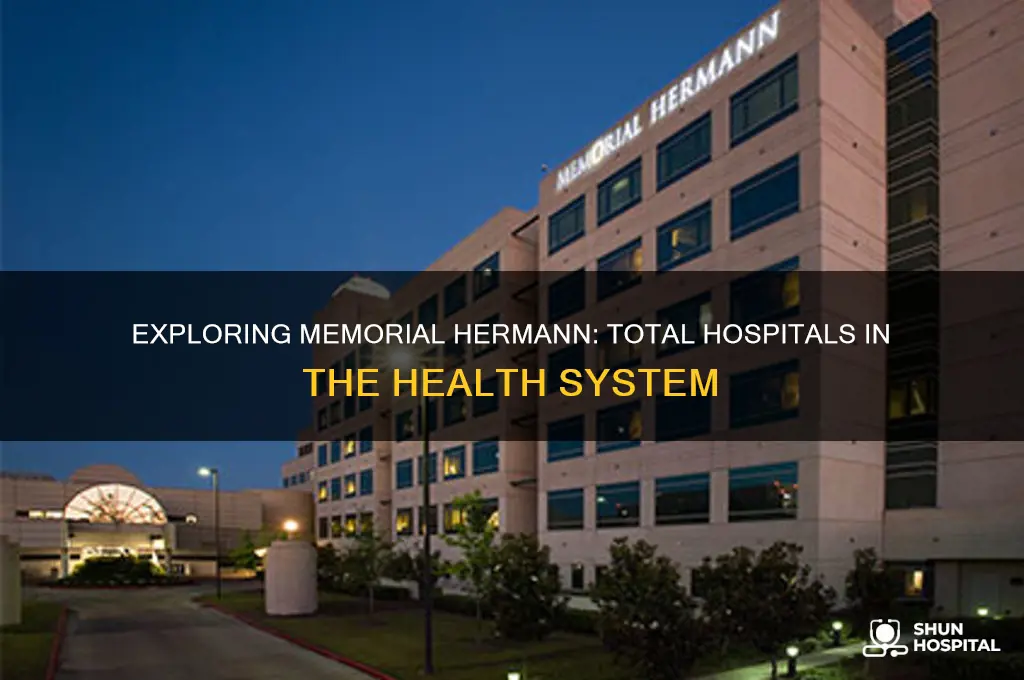 how many hospitals are in the memorial hermann health system