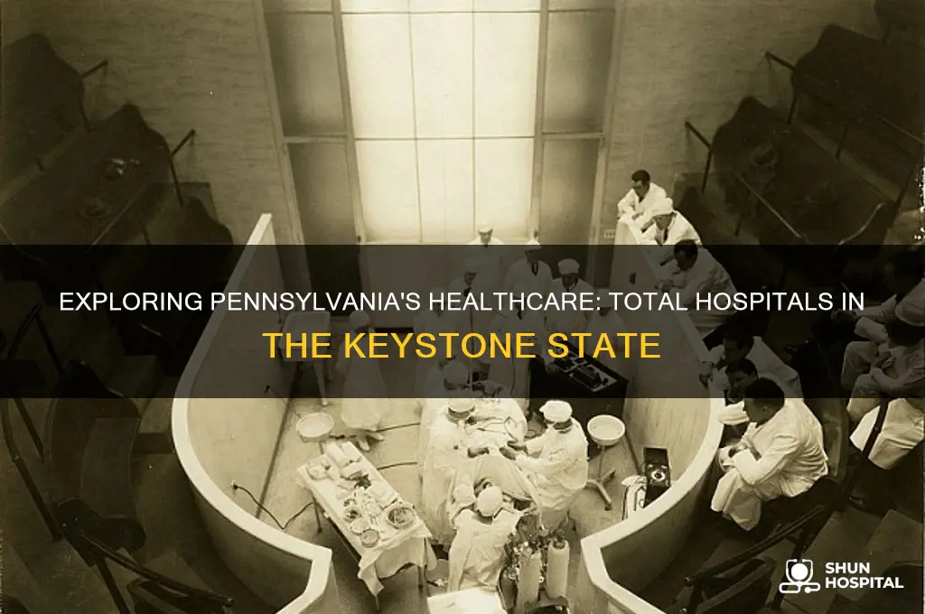 how many hospitals are in the state of pennsylvania