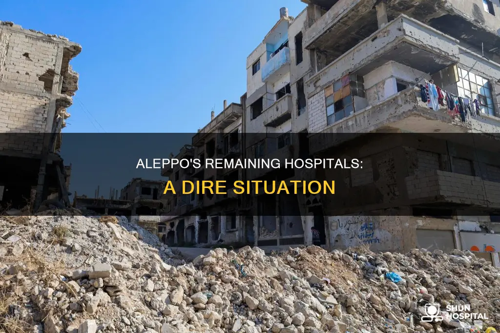 how many hospitals are left in aleppo