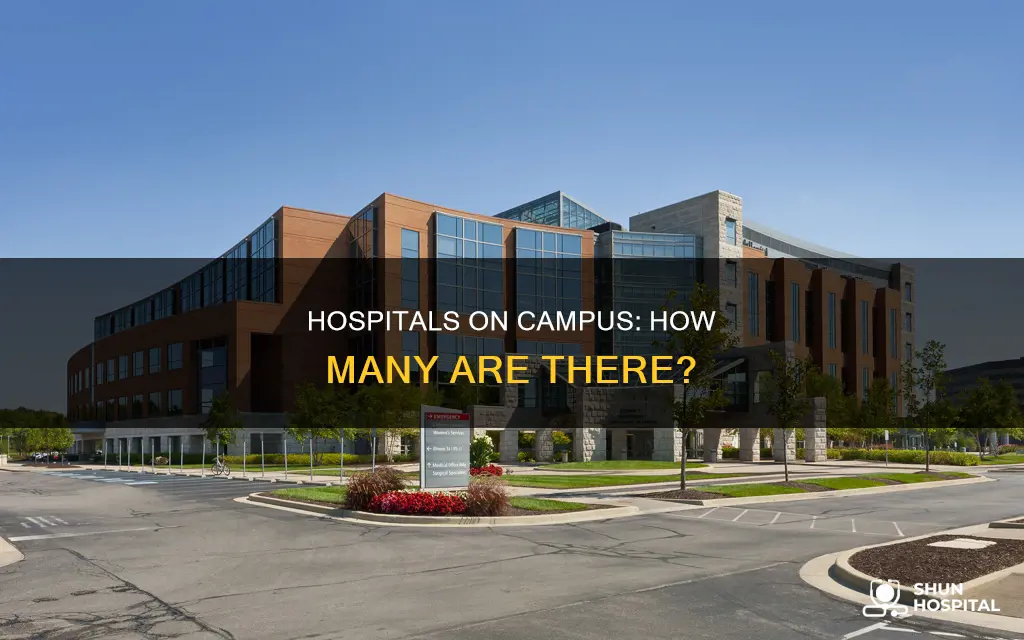 how many hospitals are located on campus
