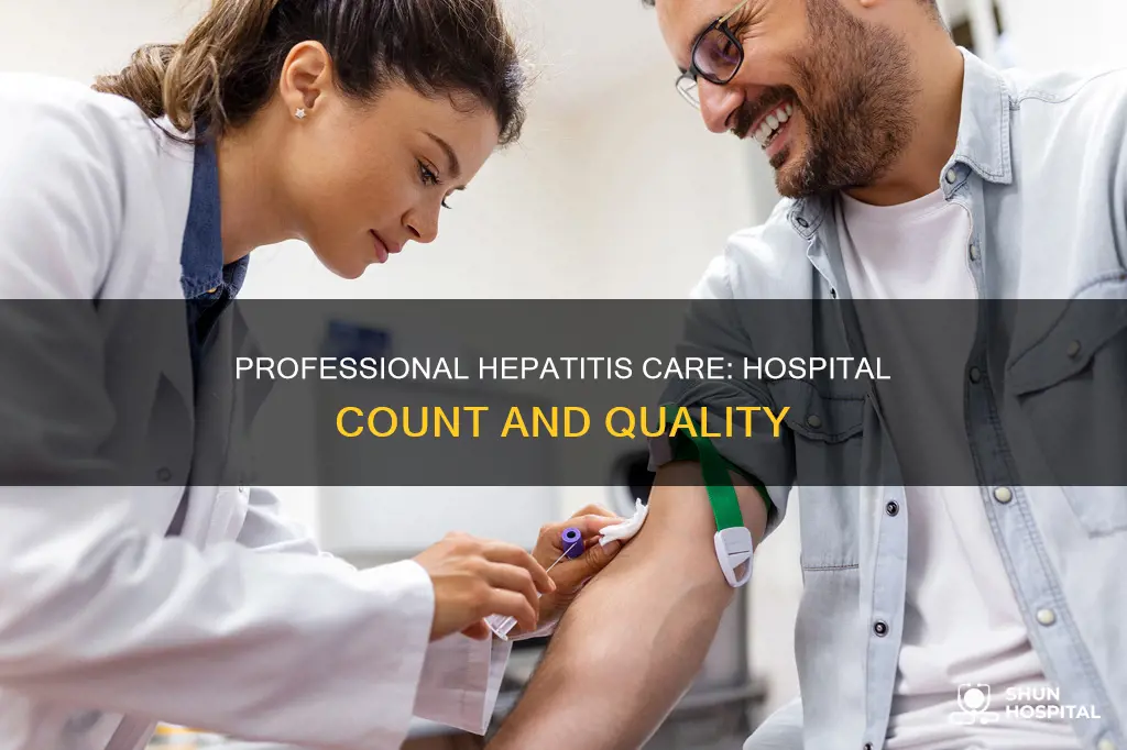 how many hospitals are perfessional in hepatitis