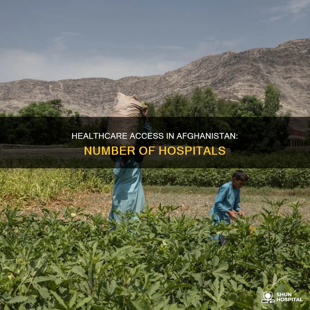 how many hospitals are there in afghanistan