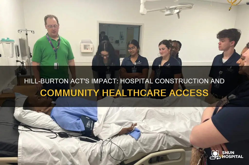 how many hospitals as a result of hill burton act