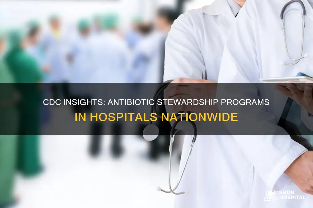 how many hospitals currently have antibiotic stewardship programs cdc