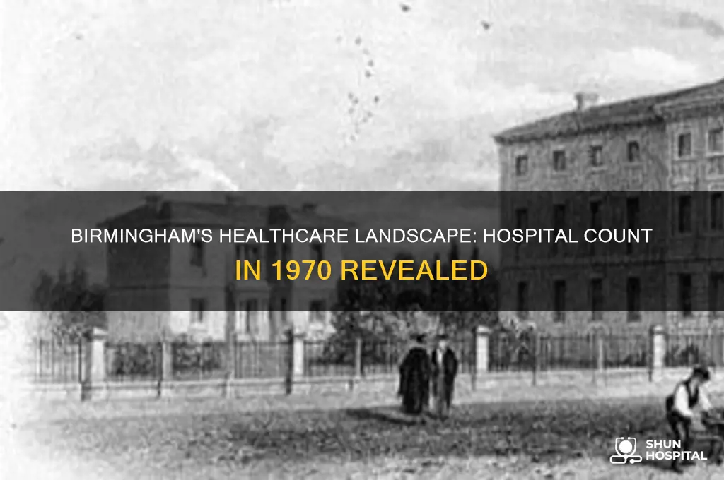 how many hospitals did biringham alabama have in 1970