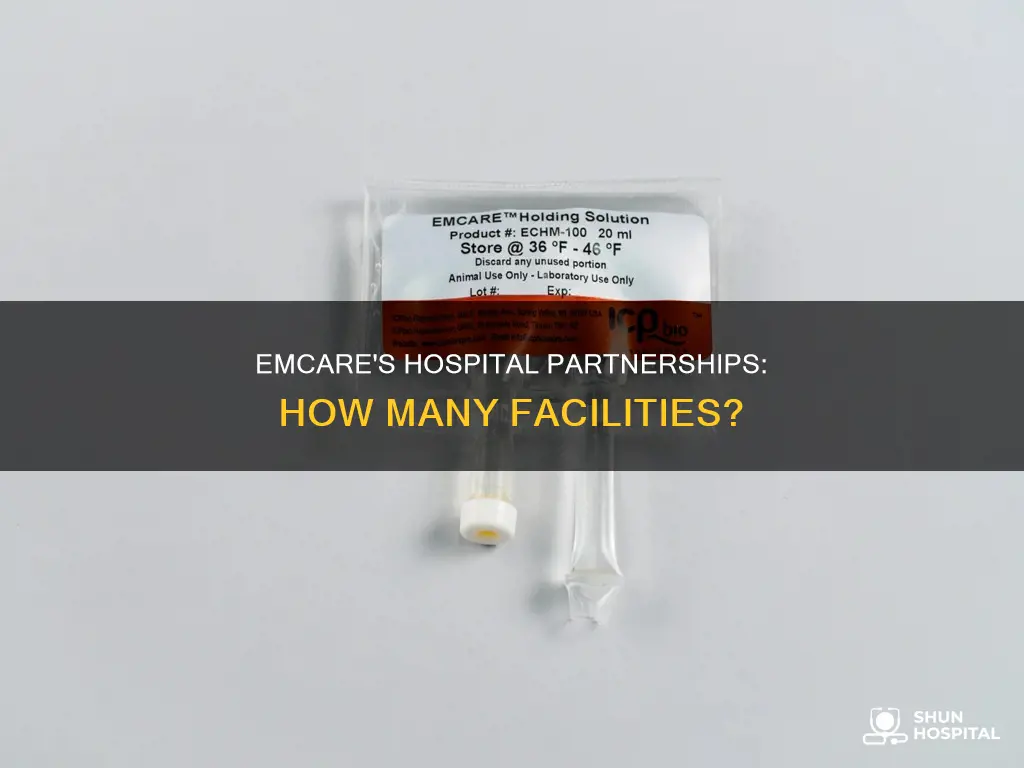 how many hospitals does emcare contract with