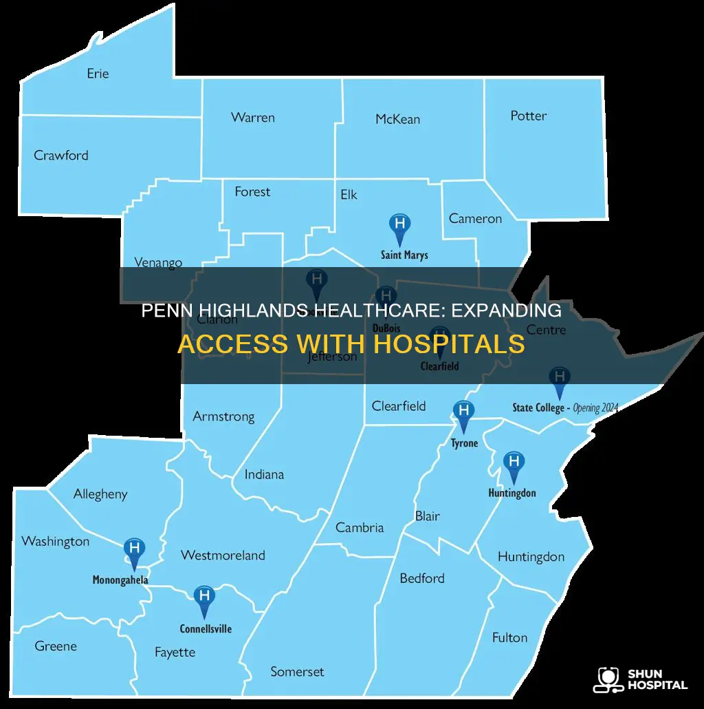 how many hospitals does penn highlands have