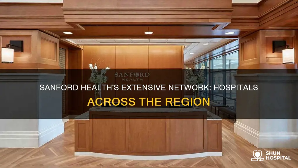 how many hospitals does sanford health have