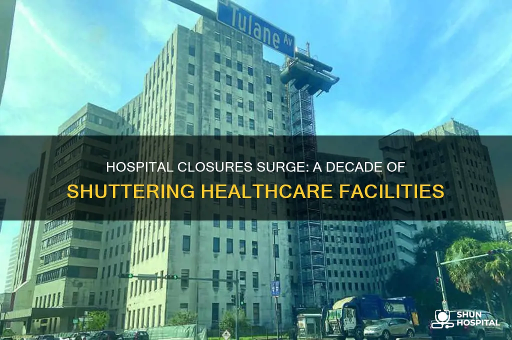 how many hospitals have closed in the last 10 years