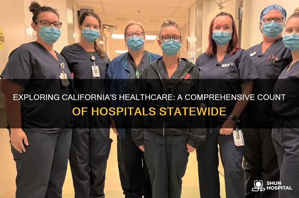 how many hospitals in california