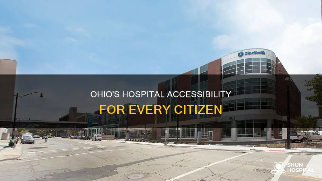 how many hospitals in ohio per citizen
