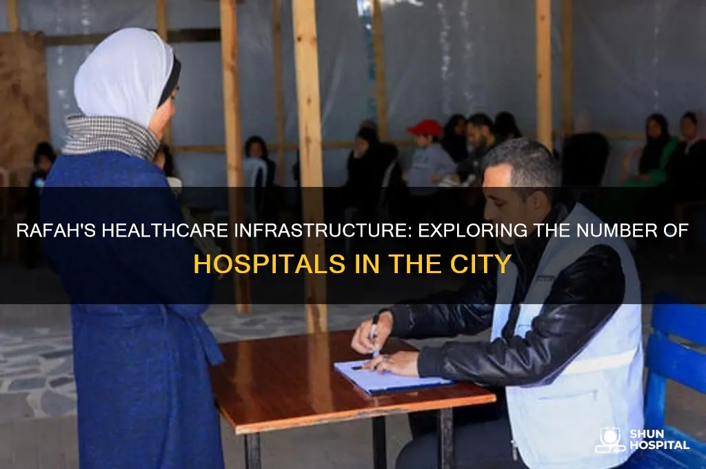 how many hospitals in rafah