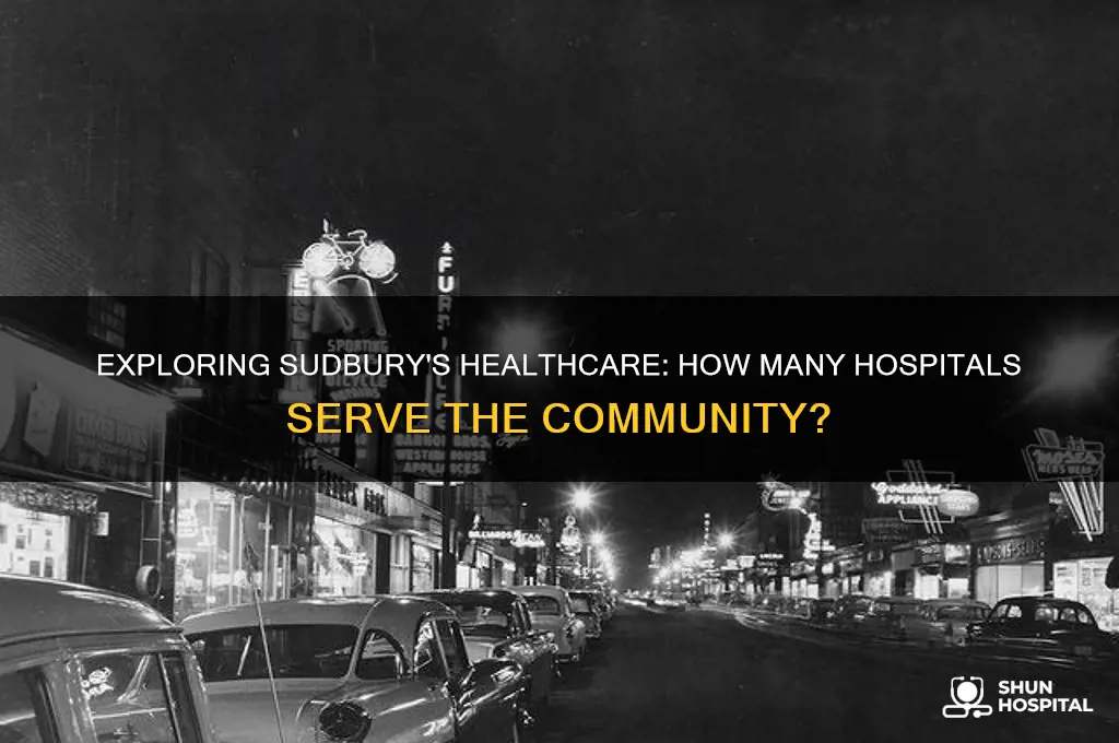 how many hospitals in sudbury