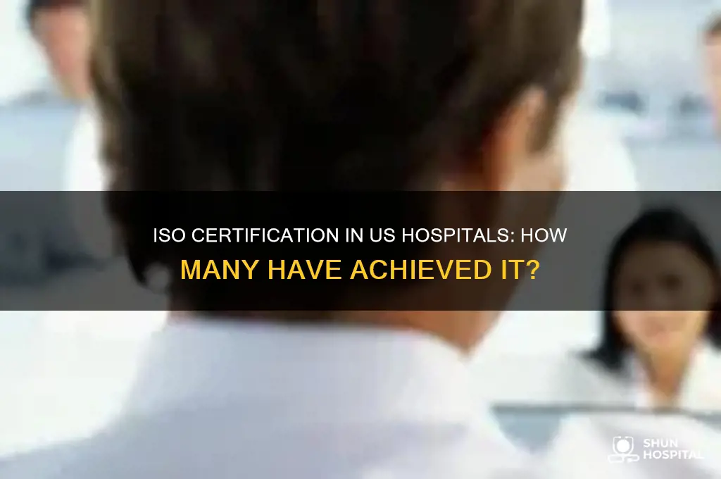 how many hospitals in the us have iso certification