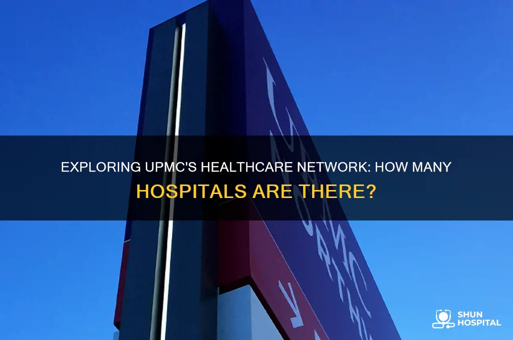 how many hospitals in upmc