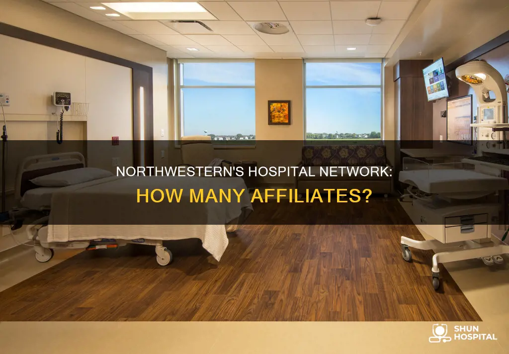 how many hospitals is northwestern affliated with