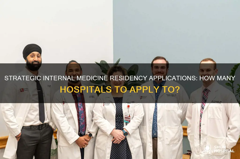 how many hospitals should i apply for internal medicine