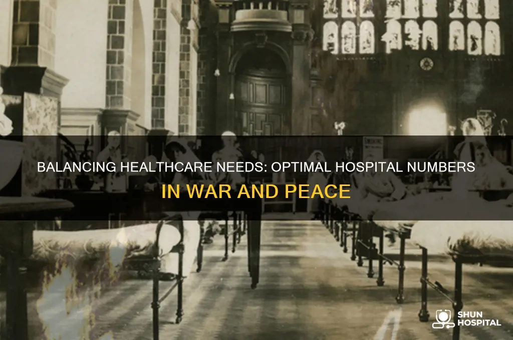 how many hospitals should you have in war and peace