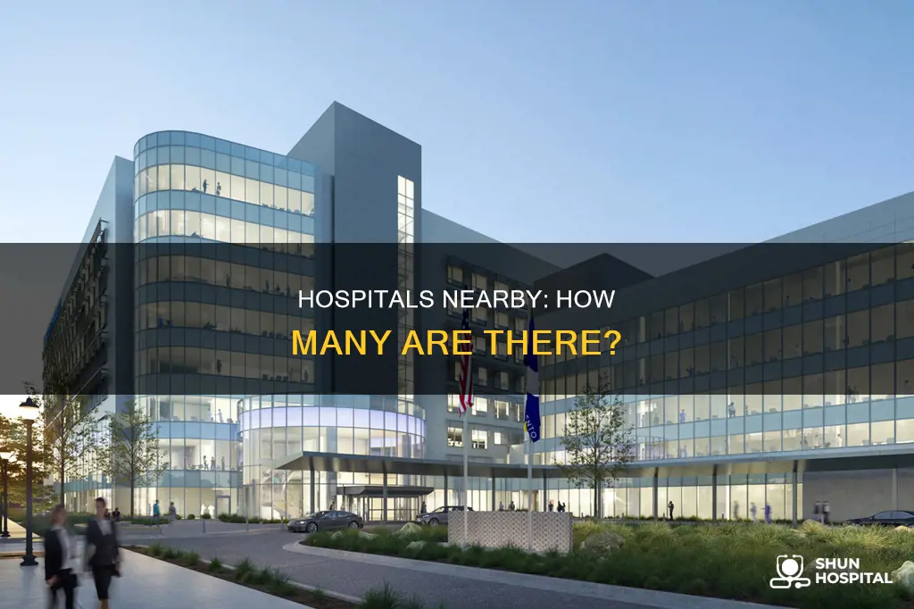 how many hospitals within 35-mile radius