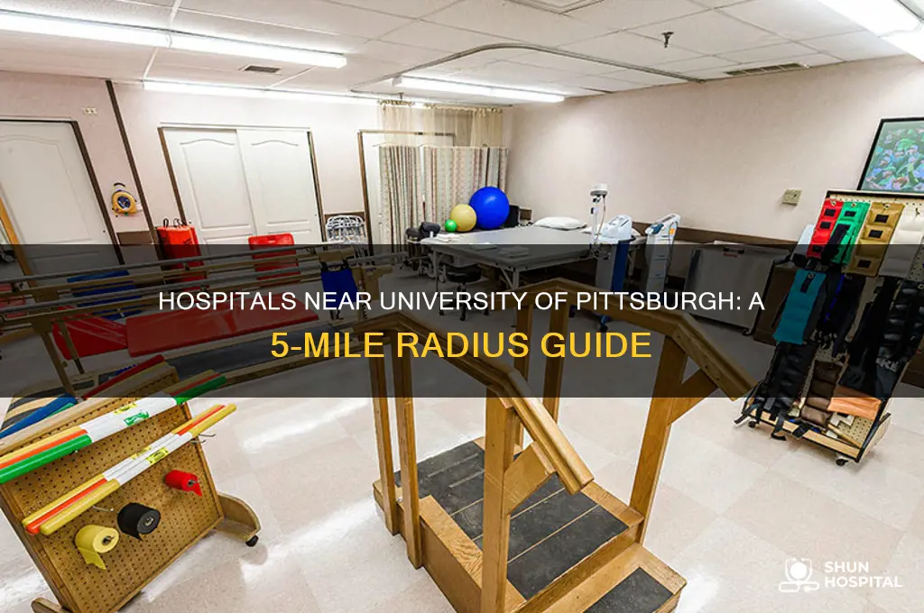 how many hospitals within 5 miles of university of pittsburgh