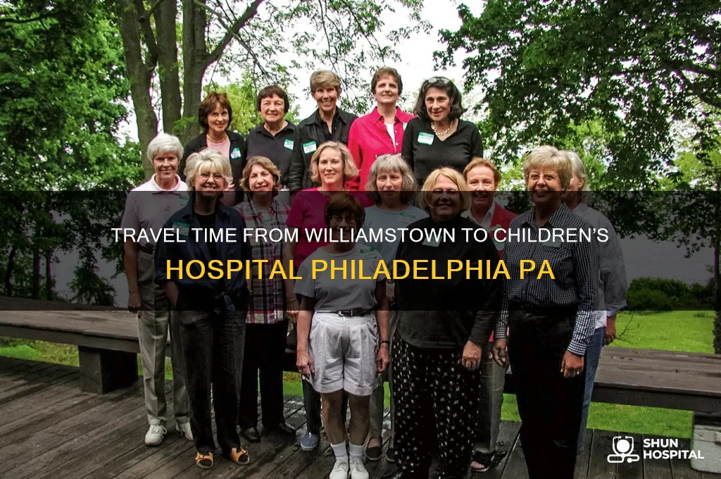 how many hours from williamstown to childrens hospital philadelphia pa