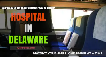 Travel Time from Williamstown to Dupont Hospital in Delaware