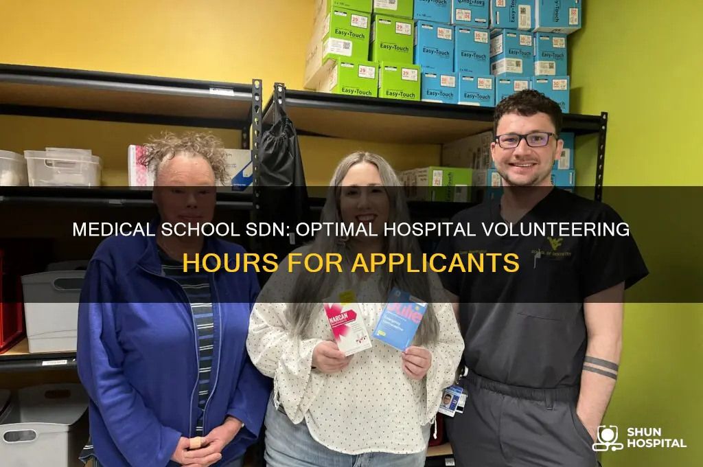 how many hours of hospital volunteering for medical school sdn