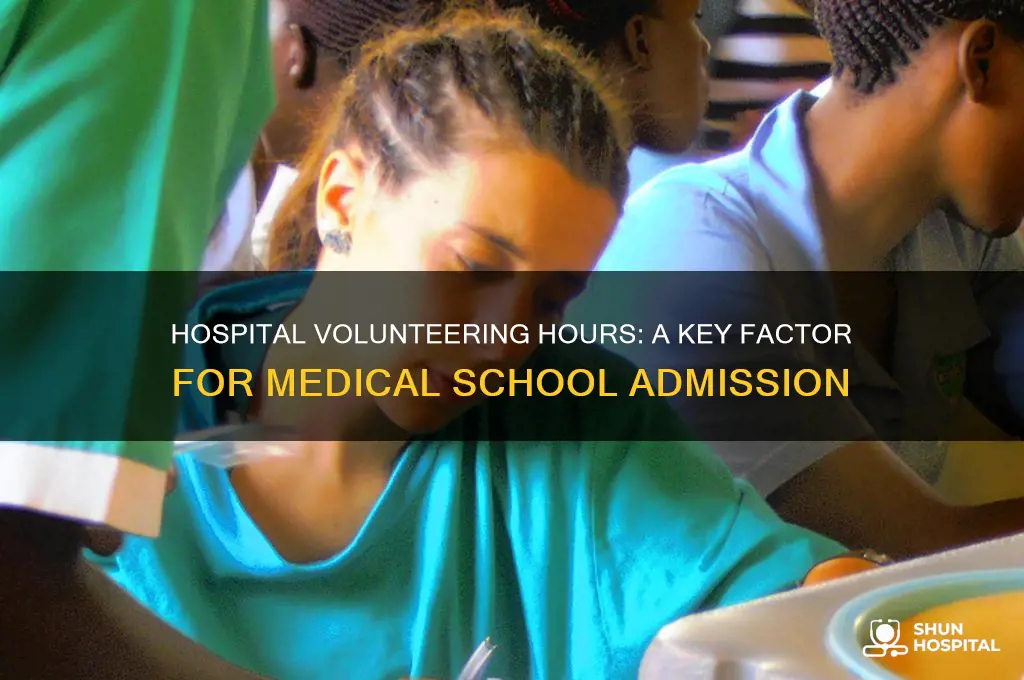 how many hours of hospital volunteering for medical school