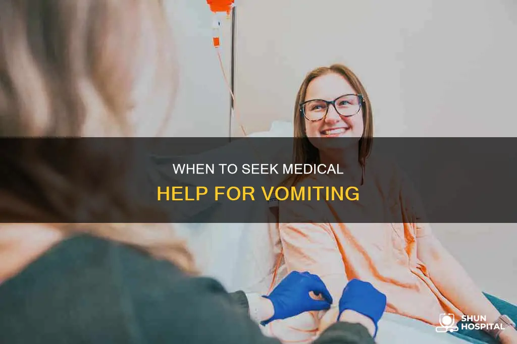 how many hours of vomiting before hospital