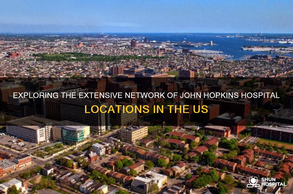 how many john hopkins hospital locations in the us