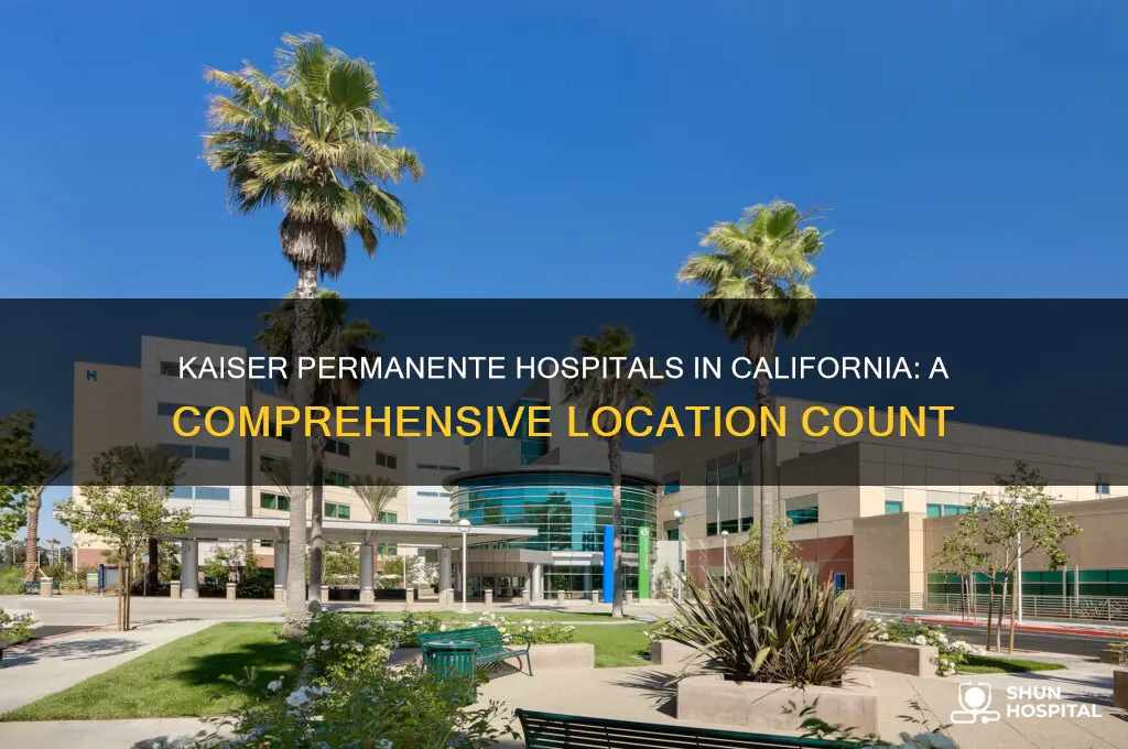 how many kaiser permanente hospitals are there in california