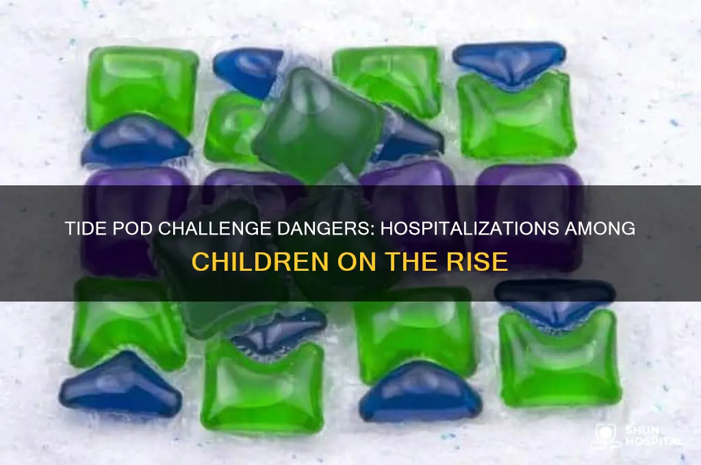how many kids have ended up in hospital tid pod