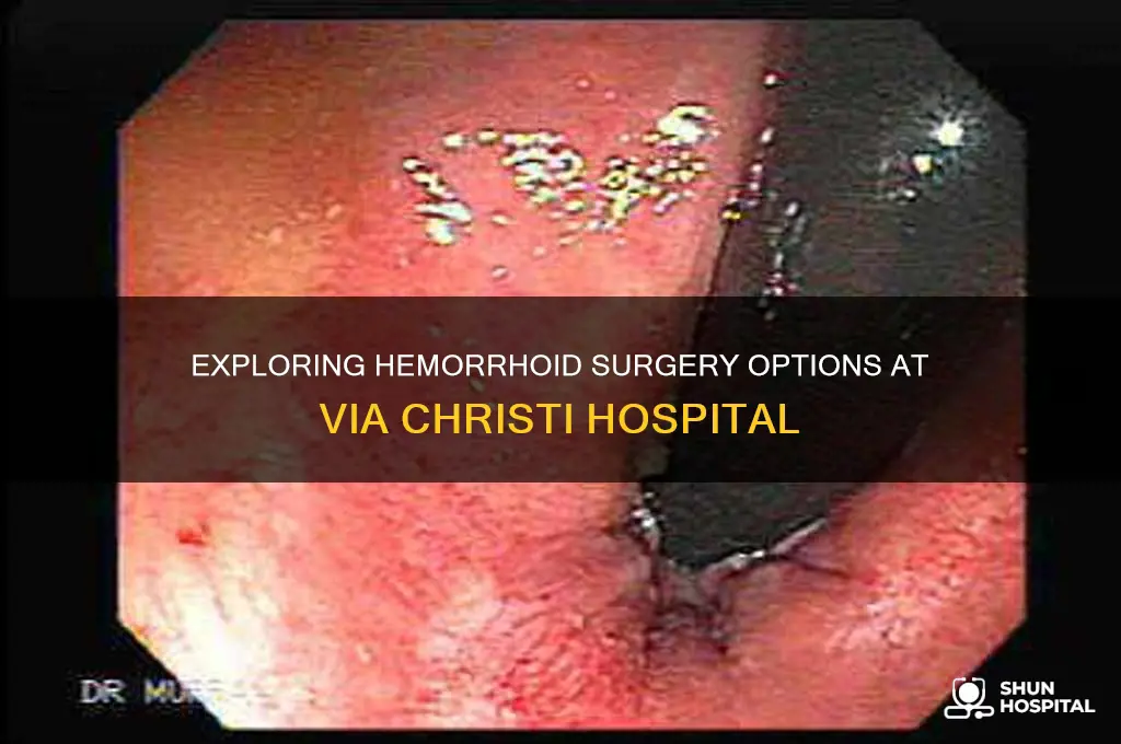 how many kind of hemorrhoid surgery at via christi hospital